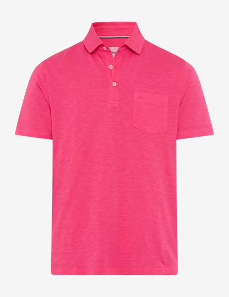 BRAX PAVO Poloshirt raspberry 70440300 70-0061-86 - Cotton Slub