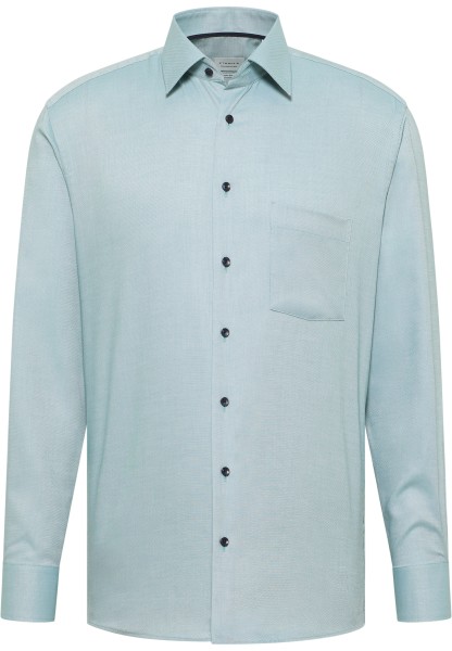 ETERNA MODERN FIT Langarm Hemd khaki natté 8464-43-X181