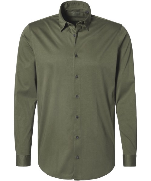 PIERRE CARDIN SLIM FIT Hemd Langarm olive 9074 8800 26880.9074
