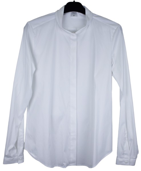 1863 by ETERNA SLIM FIT Langarm Bluse stretch weiß 5212-00-DY33