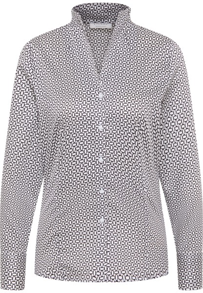 ETERNA REGULAR FIT Langarm Bluse weiß satin printed 7491-39-D266