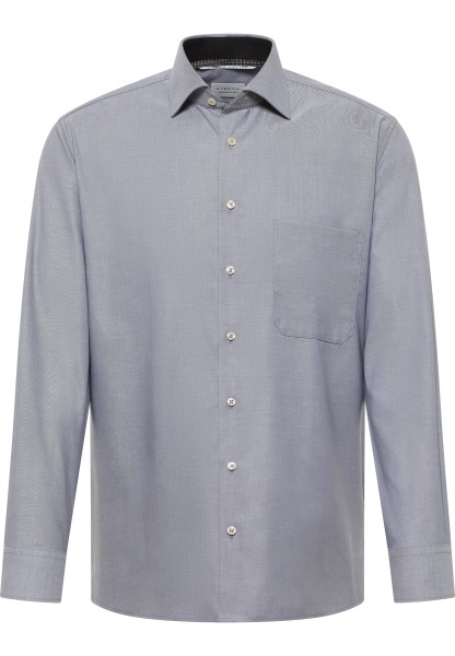 ETERNA COMFORT FIT Langarm Hemd twill silber 1246-35-E15K - Dynamic Cotton