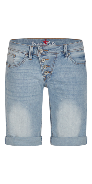BUENA VISTA MALIBU SHORT bleach denim 2504 B5025 369.5890 - Stretch Denim