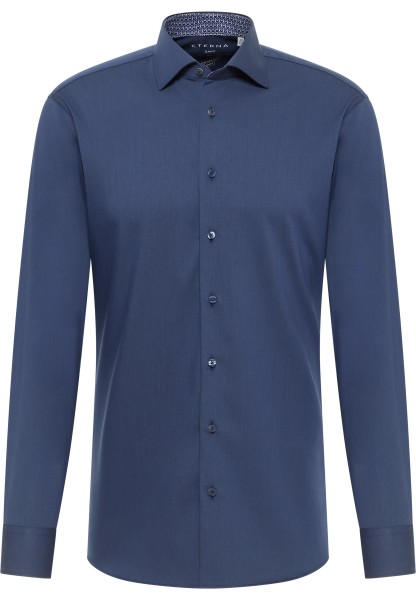 ETERNA SLIM FIT Performance Shirt Langarm Hemd marine twill 4194-19-F140