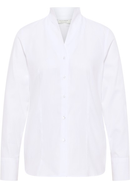ETERNA REGULAR FIT Langarm Bluse weiß strukturiert 7001-00-D266