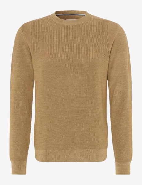 BRAX ROY Strickpullover Rundhals camel 70121900 21-2007-57