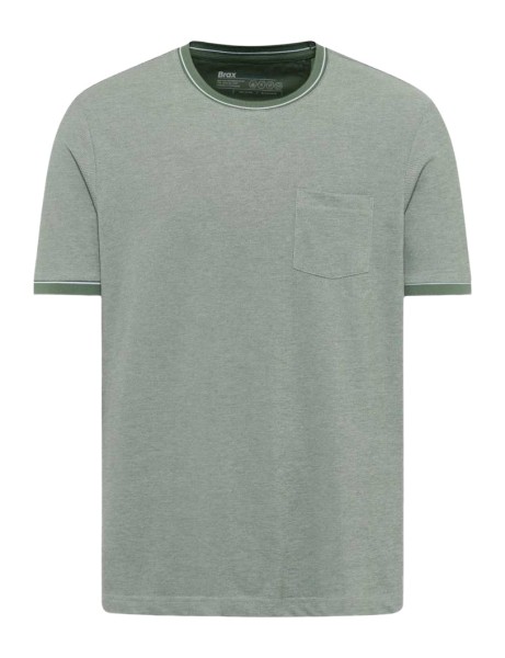 BRAX TED Kurzarm T-Shirt thyme 70817200 26-4768-36