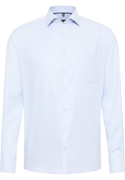 ETERNA MODERN FIT Langarm Hemd mittelblau twill 3116-12-X169